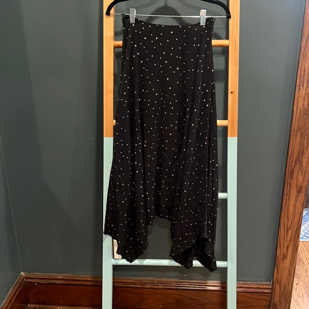 FiveSeventyFive beautiful black skirt with gold stars ⭐️